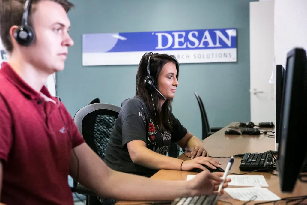 Telefonische dataverzameling vanuit het callcenter van DESAN