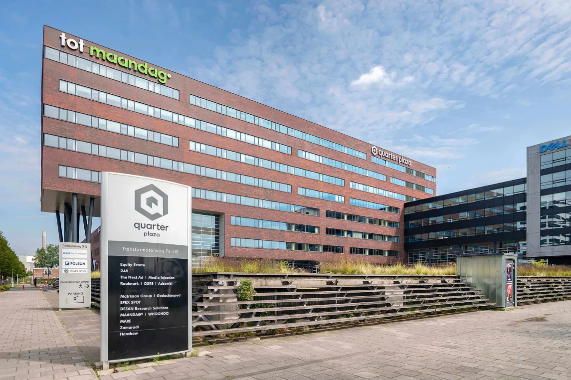 Het huidige kantoor van DESAN aan de Transformatorweg in Amsterdam